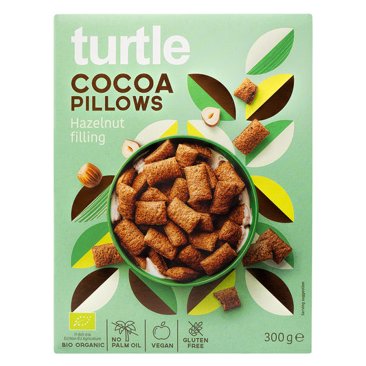 Cocoa Pillows with Hazelnut - Organic